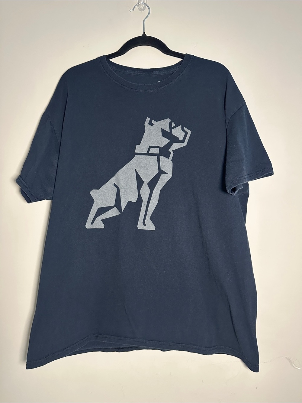 Mack truck Dog T-Shirt black with Light Gray Dog Print